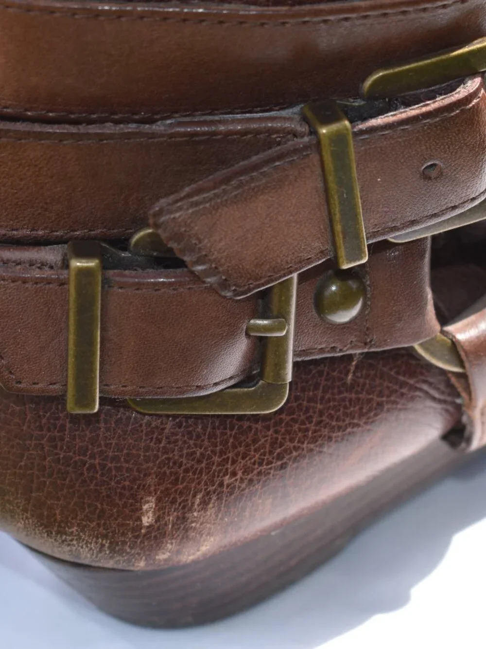 Giani Bini Brown Leather Boots